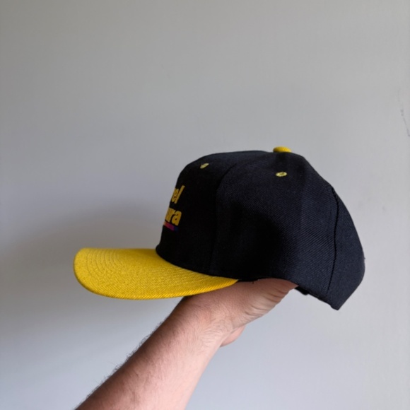 RARE COREL VENTURA Software Hat 1990's techwear vintage yellow black snapback - Picture 5 of 8